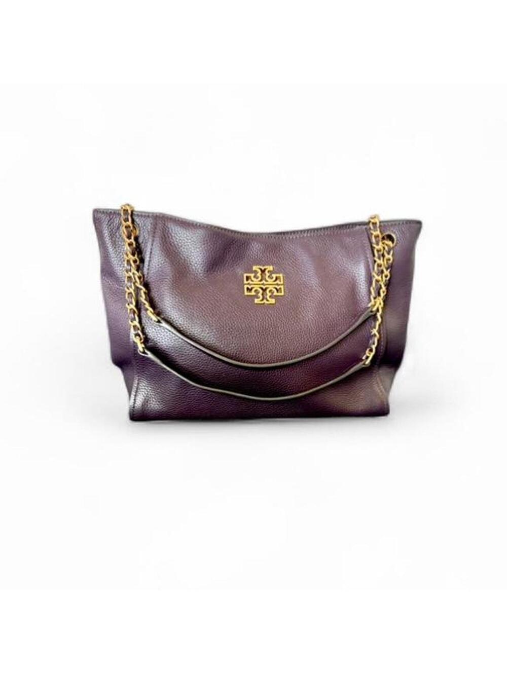 Tory Burch Women's Purple and Gold Bag